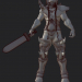 3d Warrior of Light model buy - render