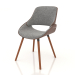 3d model Chair Kiss (grey-walnut) - preview