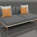 modello 3D Modulo divano, sezione 4 (Oro) - anteprima