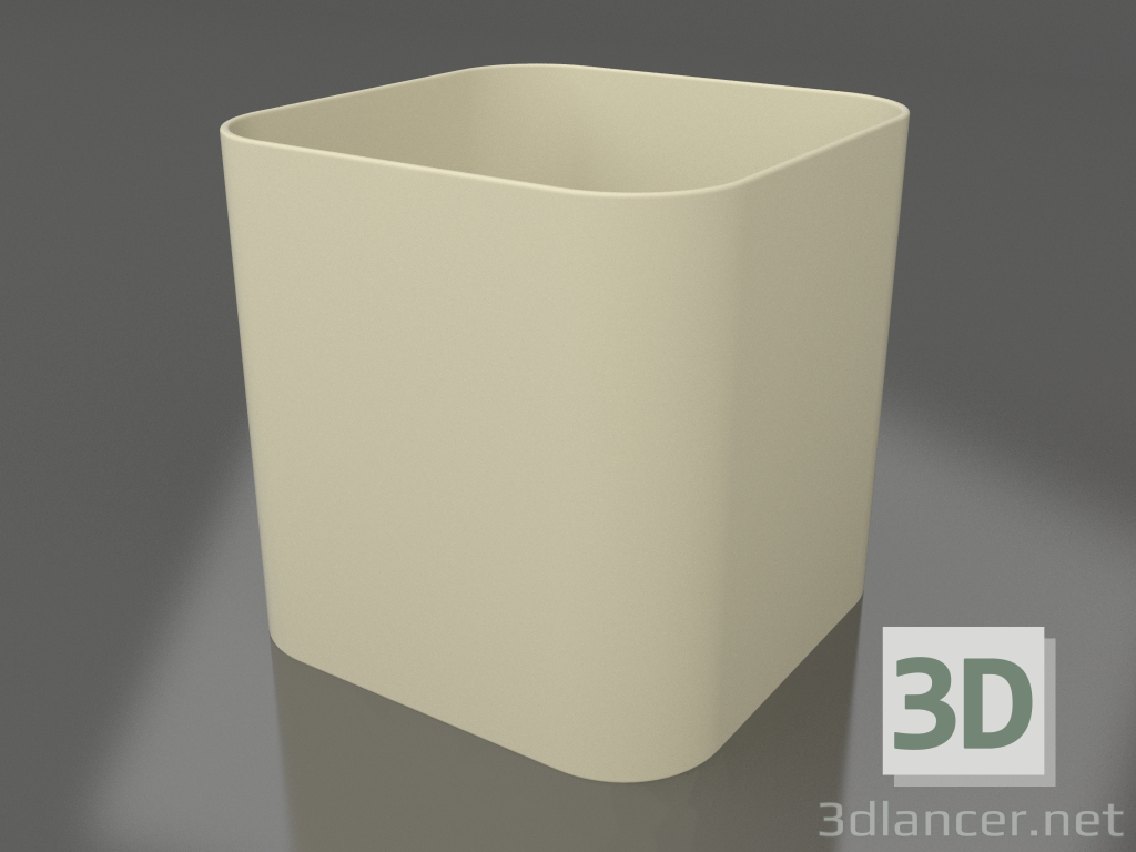 3D Modell Pflanzentopf 1 (Gold) - Vorschau