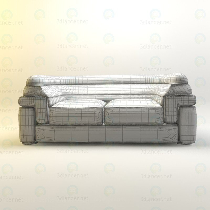 sofá para sala de estar 3D modelo Compro - render sofá para sala de estar 3D modelo Compro - render