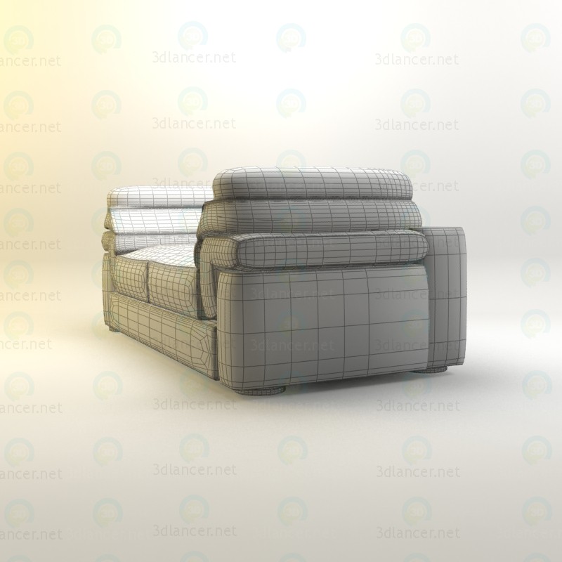 sofá para sala de estar 3D modelo Compro - render sofá para sala de estar 3D modelo Compro - render