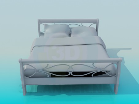 3d model Bed - preview