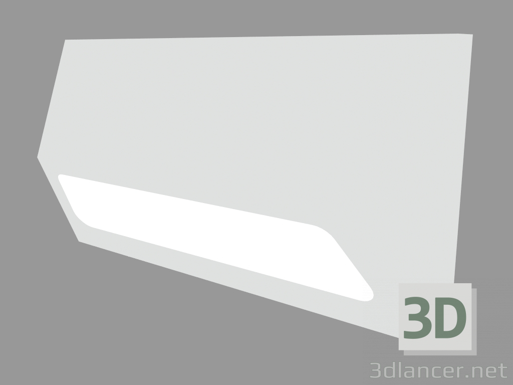 3d model Luminaria empotrable de pared STRIP RECTANGULAR (S4669) - vista previa