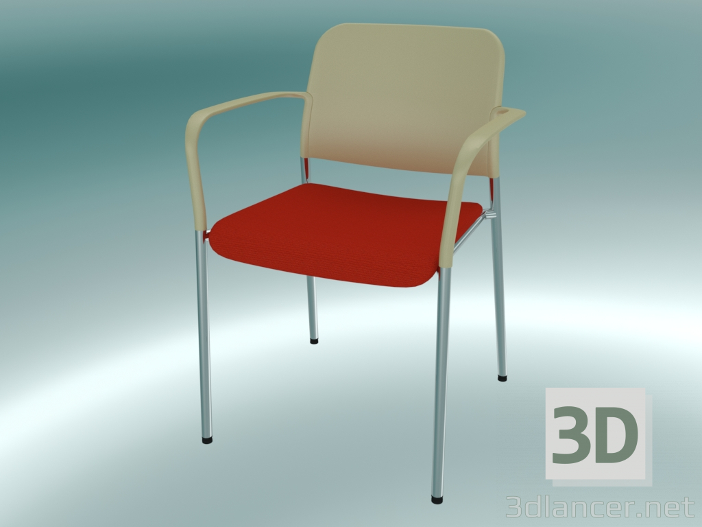 3D Modell Konferenzstuhl (502H 2P) - Vorschau