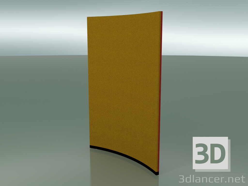 modello 3D Pannello curvo 6414 (167,5 cm, 45 °, D 150 cm, bicolore) - anteprima