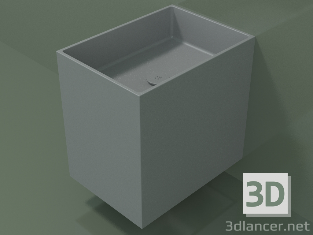 modello 3D Lavabo sospeso (02UN13301, Silver Grey C35, L 36, P 50, H 48 cm) - anteprima