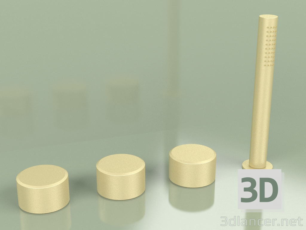 3 डी मॉडल हैंड शॉवर के साथ हाइड्रो-प्रोग्रेसिव मिक्सर (16 99, OC) - पूर्वावलोकन
