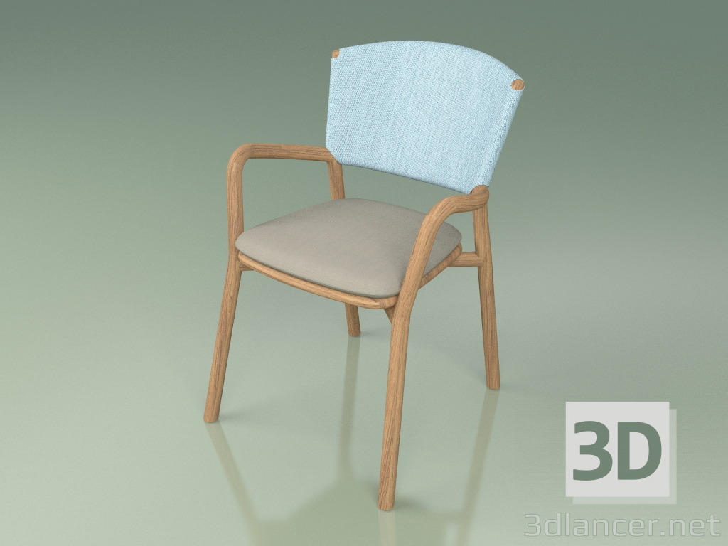 3 डी मॉडल कुर्सी 061 (आकाश, सागौन) - पूर्वावलोकन