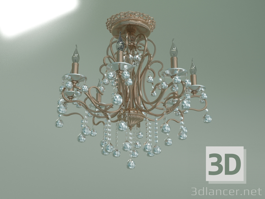 3d model Pendant chandelier 12505-8 (antique bronze-Strotskis) - preview