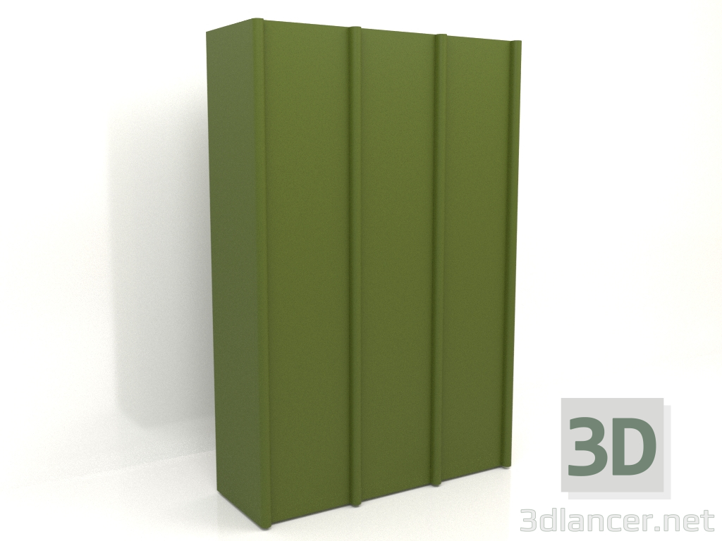 3D Modell Kleiderschrank MW 05 Lack (1863x667x2818, grün) - Vorschau
