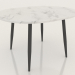3d model Folding table Leticia 100-130 (marble pattern-black) - preview