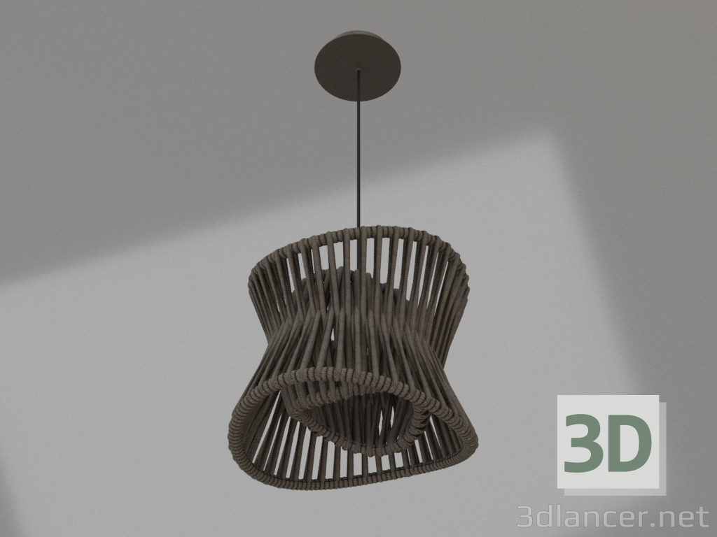 3d model Hanging street lamp (7131) - preview
