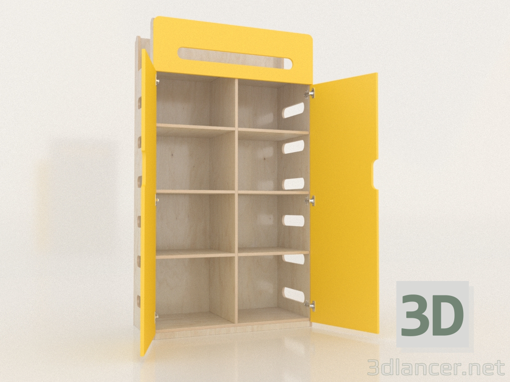 3D Modell Kleiderschrank offen MOVE WB (WYMWB1) - Vorschau