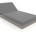 3d model Bed with back 100 (Quartz gray) - preview