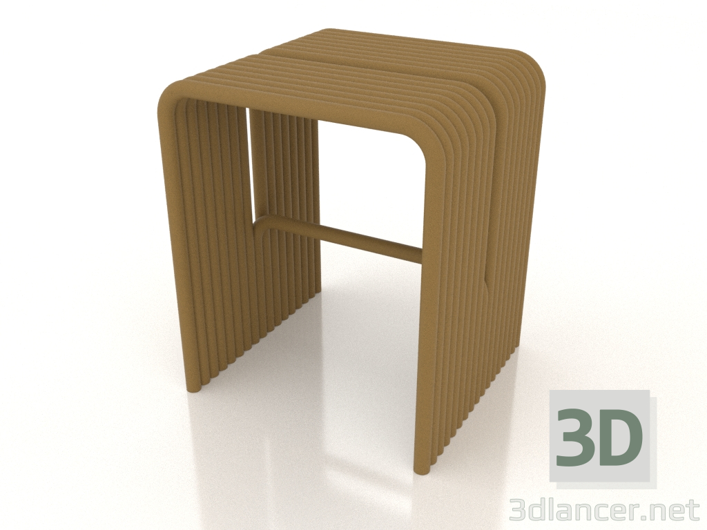 3D Modell Stuhl (gelb) - Vorschau
