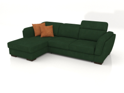 Kelly Sofa mit Ottomane (Salvodor 7)