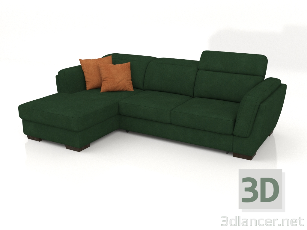 modello 3D Divano Kelly con pouf (Salvodor 7) - anteprima