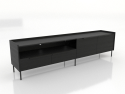 TV-Schrank LARGE OPEN 2200 mm (schwarz RAL 9005)