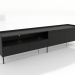 modèle 3D Meuble TV LARGE OPEN 2200 mm (noir RAL 9005) - preview