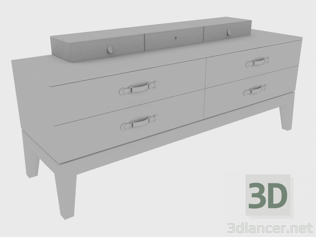 modèle 3D Coffre MONSIEUR CHEST (180x53xH82) - preview