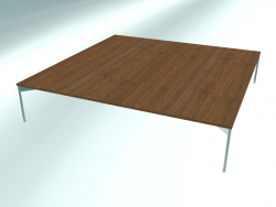 Square coffee table low (CS41 Chrome HM12, 1200x1200x250 mm)