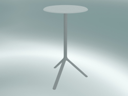 Table MIURA (9553-71 (Ø 60cm), H 108cm, white, white)