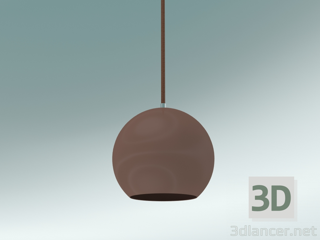 3D Modell Pendelleuchte Topan (VP6, Ø21cm, H 19cm, Beige Rot) - Vorschau