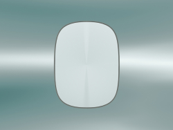 Espelho emoldurado (pequeno, cinza)