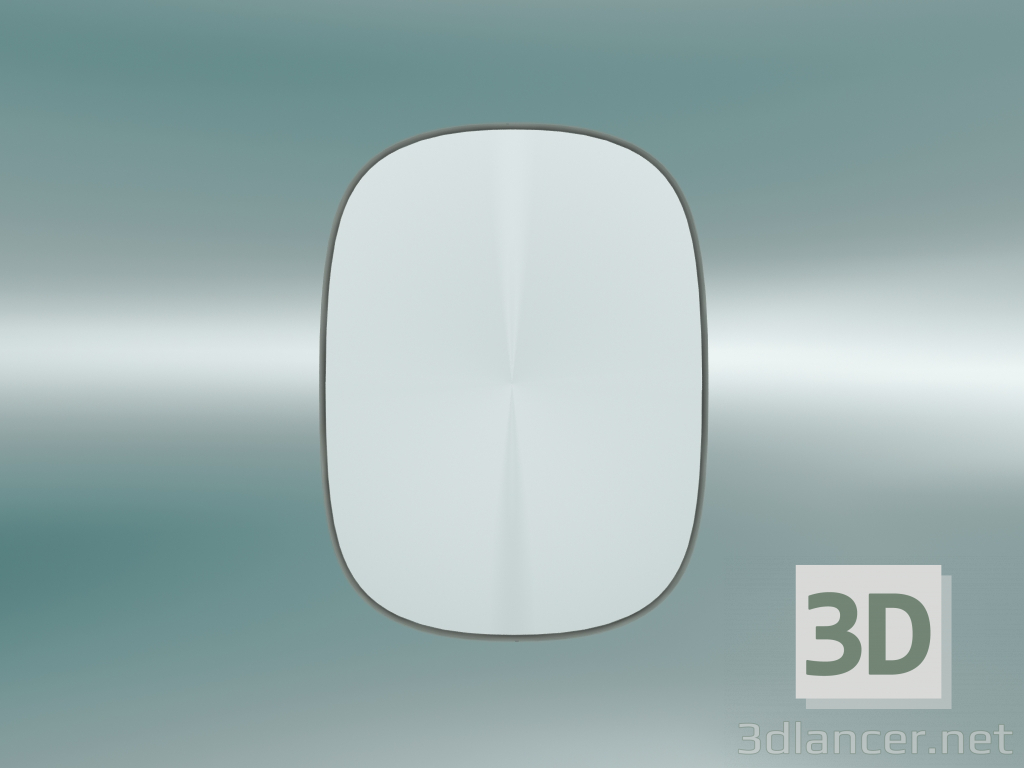 modèle 3D Miroir encadré (petit, gris) - preview