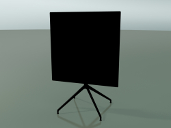 Стол квадратный 5742 (H 72,5 - 79x79 cm, cложенный, Black, V39)