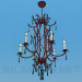 3d model High chandelier with candelabrums - preview