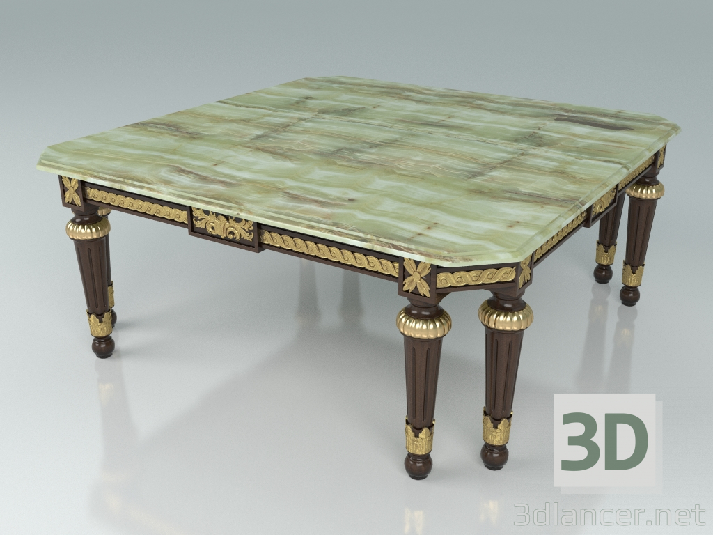 3d model Square coffee table (art. 14603) - preview