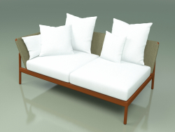 Módulo de sofá à direita 004 (Metal Rust, Batyline Olive)