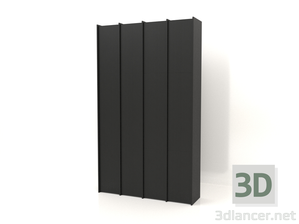 3d модель Модульный шкаф ST 07 (1530х409х2600, wood black) – превью