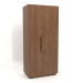 3d model Wardrobe MW 04 wood (option 2, 1000x650x2200, wood brown light) - preview