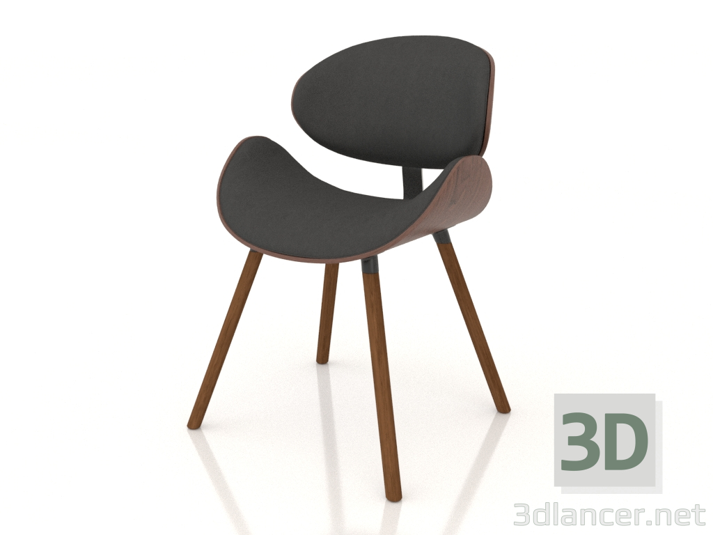 3D Modell Stuhl Jenny (schwarz) - Vorschau