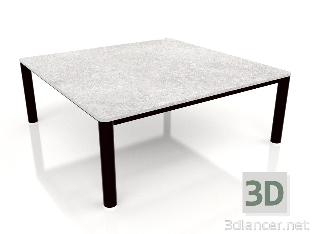 modello 3D Tavolino 94×94 (Nero, DEKTON Kreta) - anteprima