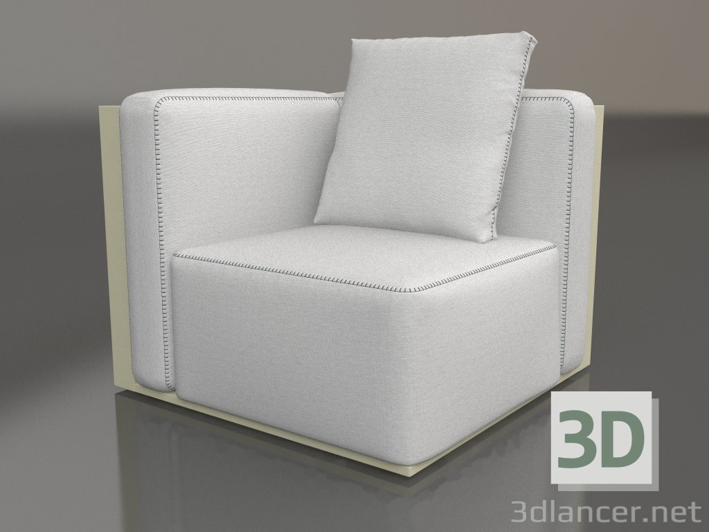 modello 3D Modulo divano, sezione 6 (Oro) - anteprima
