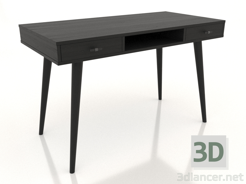 3D modeli Masa YENİ 1200x600 mm (siyah RAL 9005) - önizleme