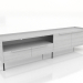 modèle 3D Meuble TV LARGE OPEN 2200 mm (blanc RAL 9010) - preview