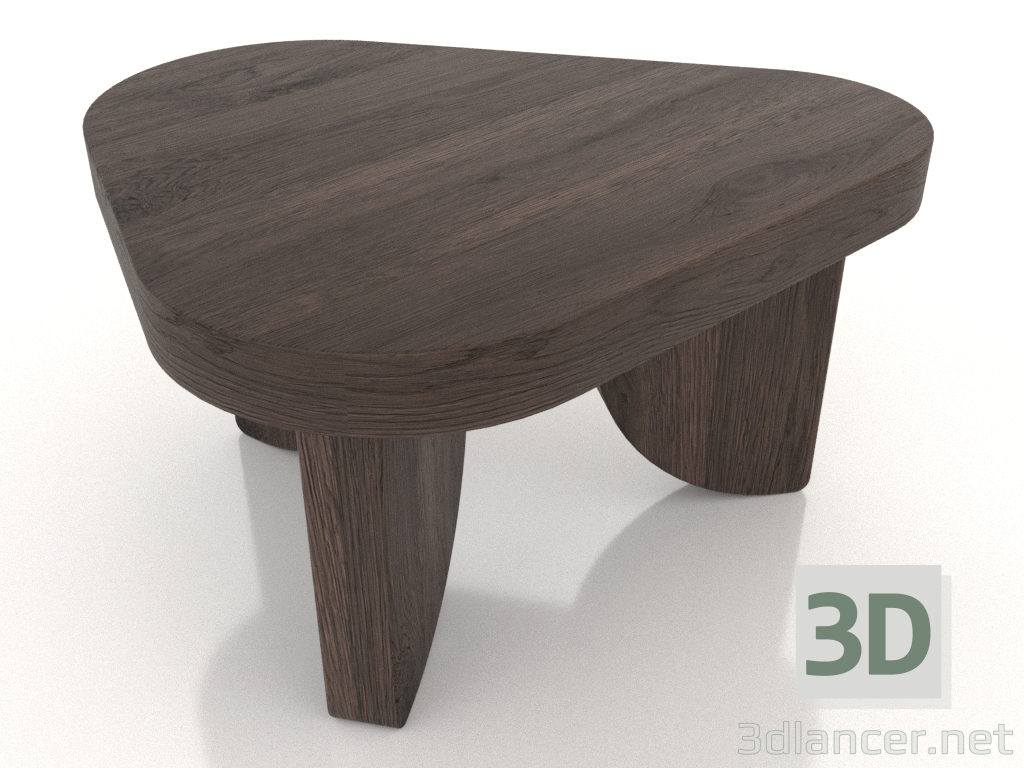 3d модель Столик журнальний COBBLE (XS, дуб темний) – превью