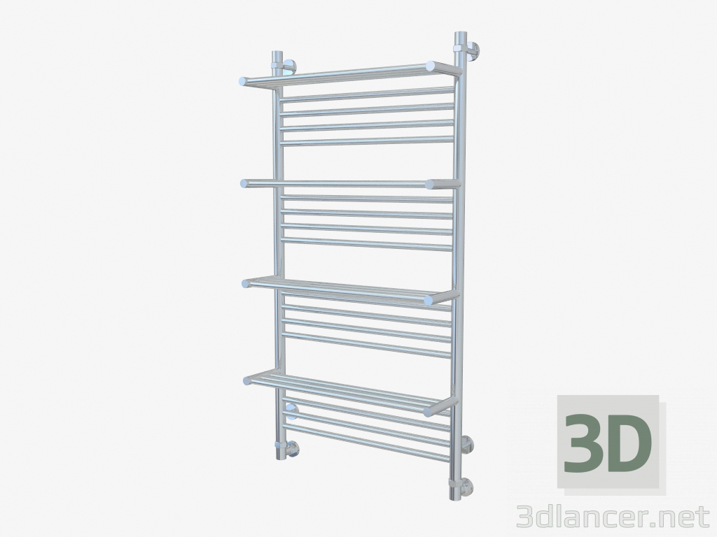 modèle 3D Porte-serviettes chauffant Bohemia + 4 tablettes (1200x600) - preview