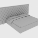 3d model Double bed NAPOLEON BED 180 (360x242xh147) - preview