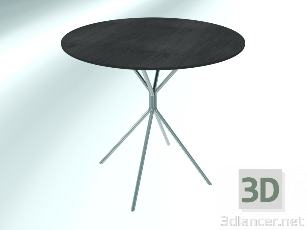 modèle 3D Table ronde moyenne (RH20 Chrome CER3, Ø800 mm, H740 mm) - preview