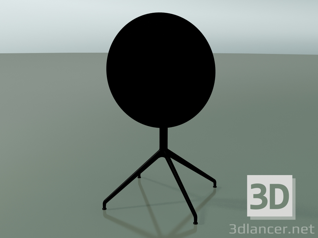 3D modeli Yuvarlak masa 5743 (H 72.5 - Ø59 cm, katlanmış, Siyah, V39) - önizleme