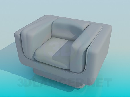 3d model Square Chair - preview 3d model Square Chair - preview