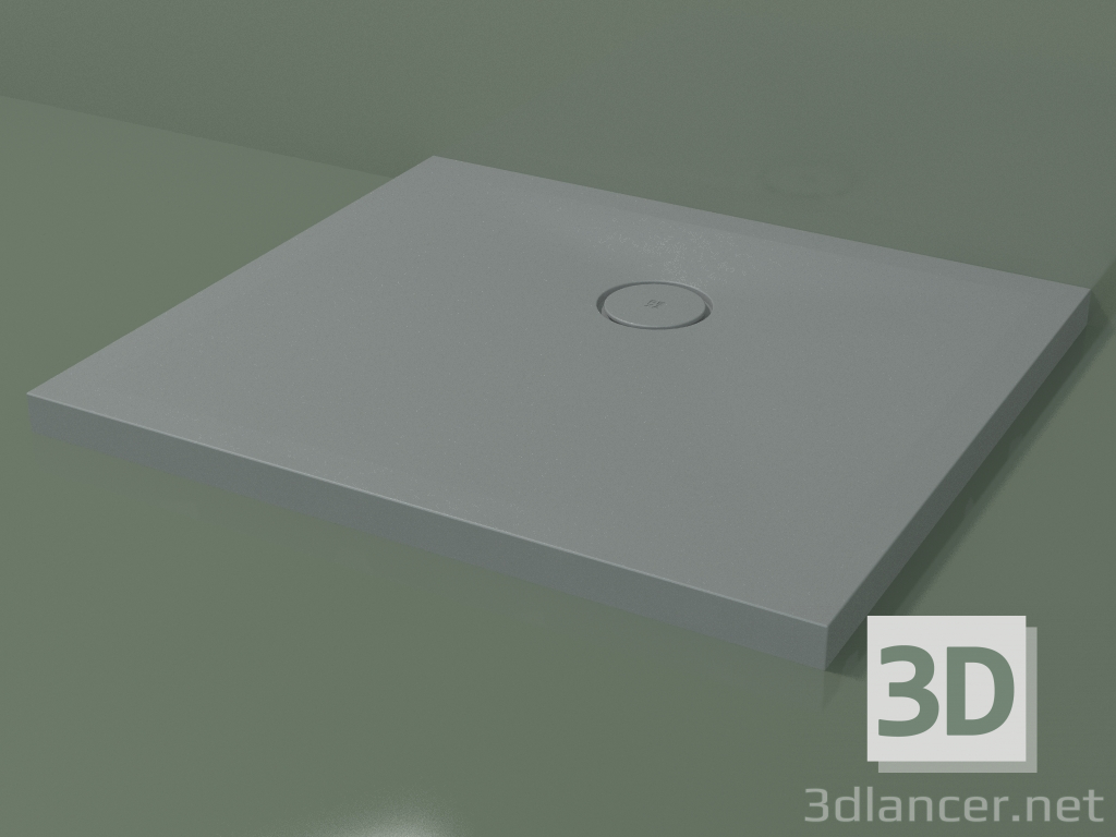 Modelo 3d Base de duche (30UB0120, cinza prateado C35, 90 x 80 cm) - preview