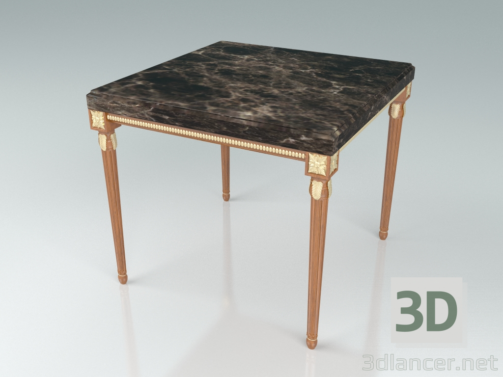 modello 3D Tavolino quadrato (art. 14635) - anteprima