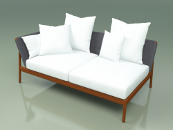 Sofa module right 004 (Metal Rust, Batyline Gray)
